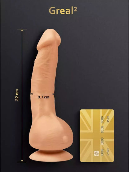 Gvibe Greal 2 Bioskin intymus prietaisas, smėlio spalvos – nuotolinis valdymas