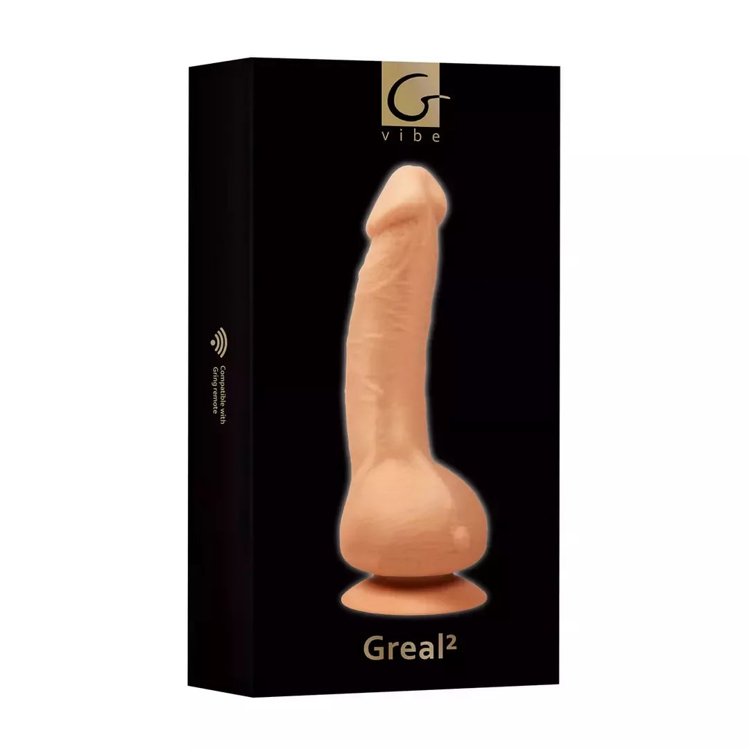 Gvibe Greal 2 Bioskin intymus prietaisas, smėlio spalvos – nuotolinis valdymas