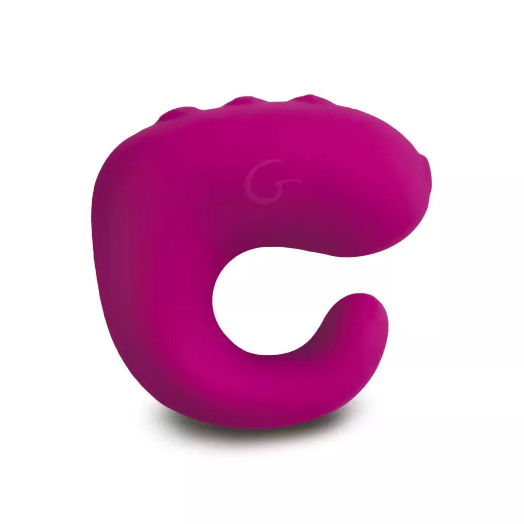 Gvibe Gring XL Sweet Raspberry piršto vibratorius ir nuotolinio valdymo pultas, vandeniui atsparus, silikoninis