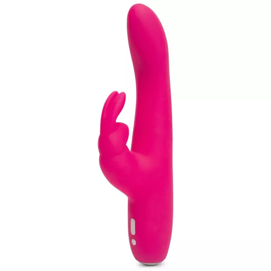 Happy Rabbit Curve Slim Pink intymus silikoninis prietaisas, įkraunamas USB laidu