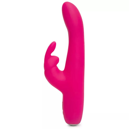 Happy Rabbit Curve Slim Pink intymus silikoninis prietaisas, įkraunamas USB laidu