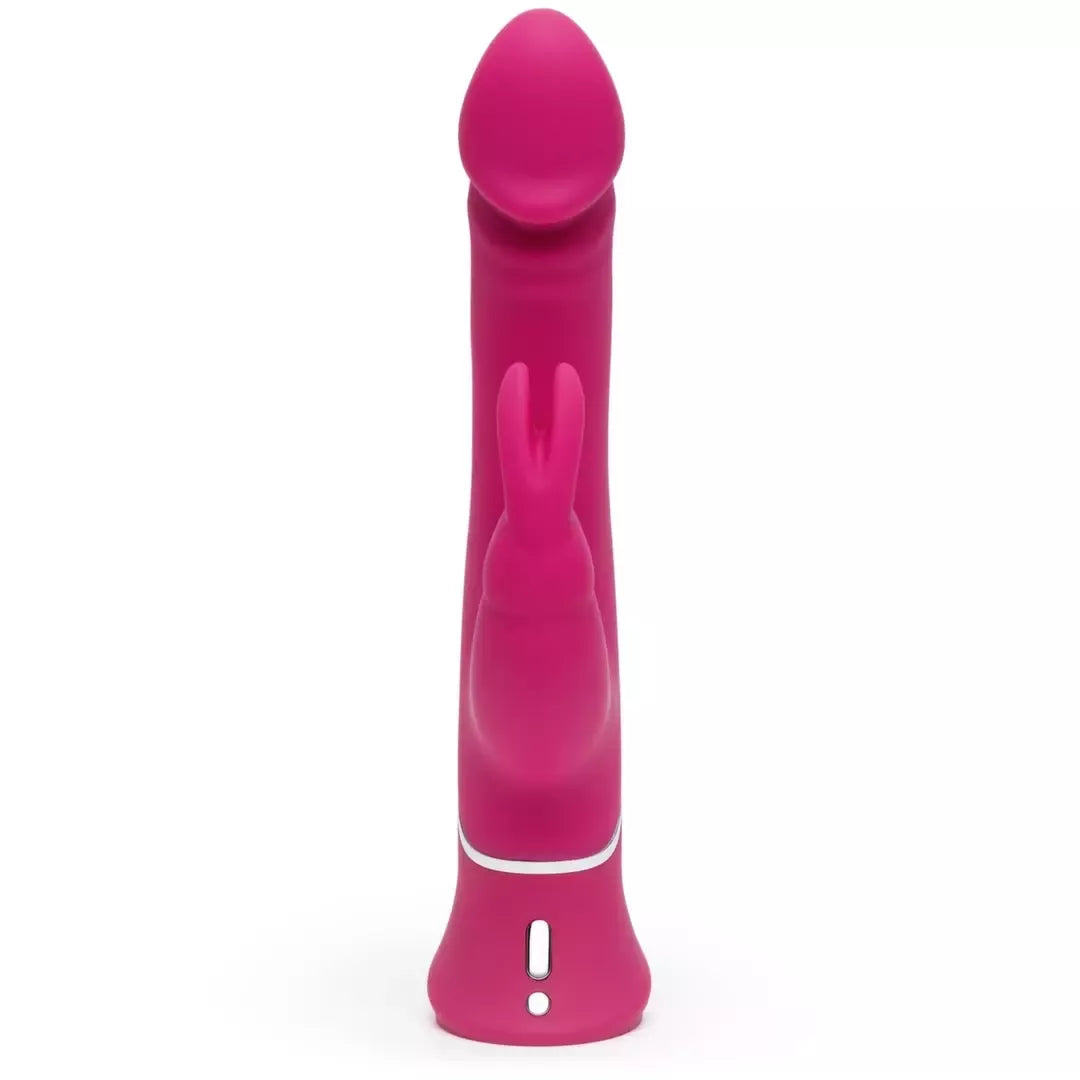 Happy Rabbit Dual Density Intimate Machine rožinis, 15 funkcijų, įkraunamas per USB