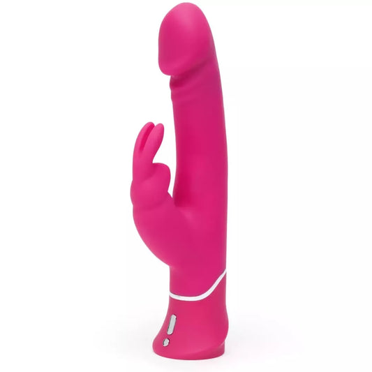 Happy Rabbit Dual Density Intimate Machine rožinis, 15 funkcijų, įkraunamas per USB