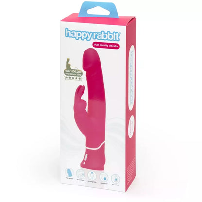 Happy Rabbit Dual Density Intimate Machine rožinis, 15 funkcijų, įkraunamas per USB