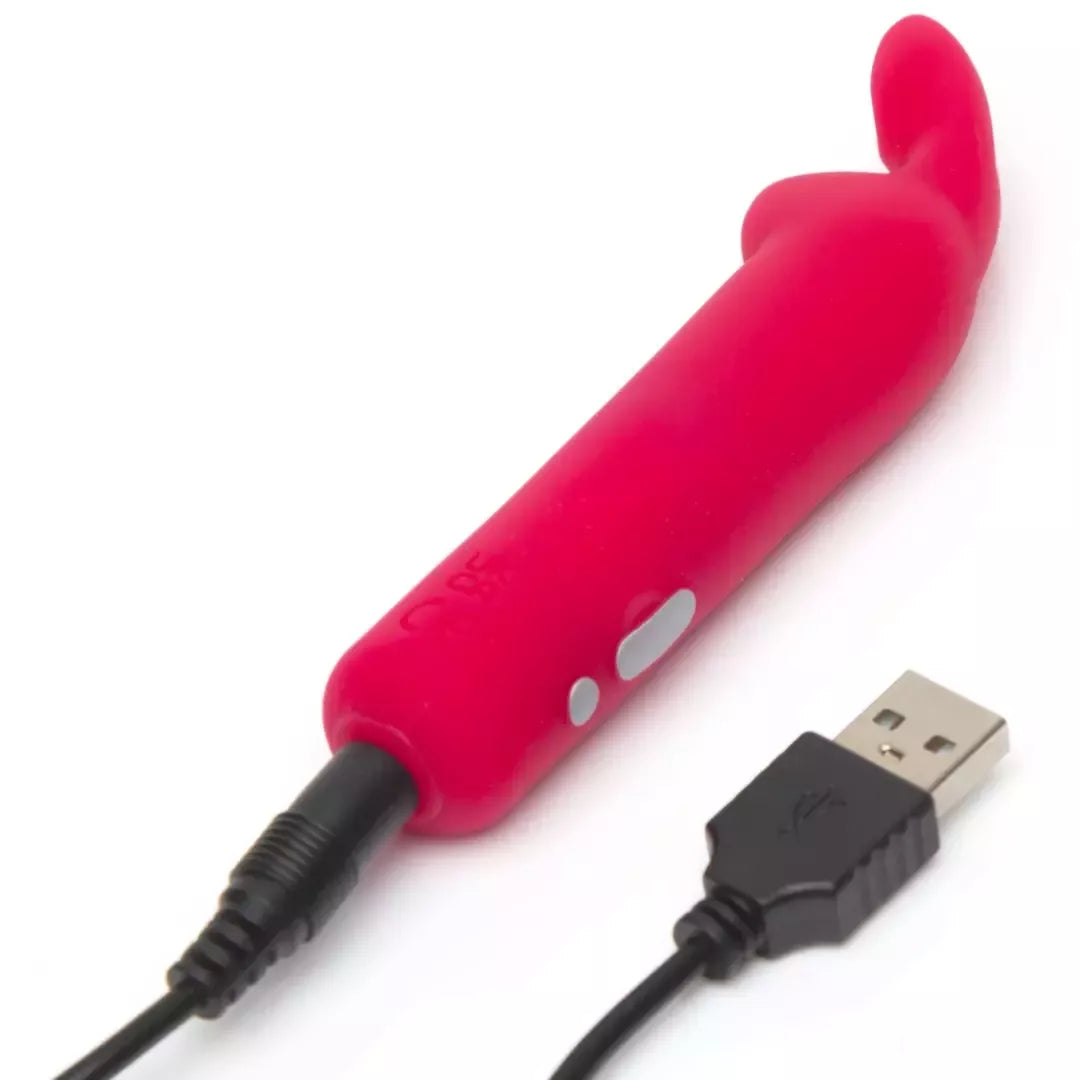„Happy Rabbit“ įkraunamas mini vibratorius, rožinis, 12 režimų