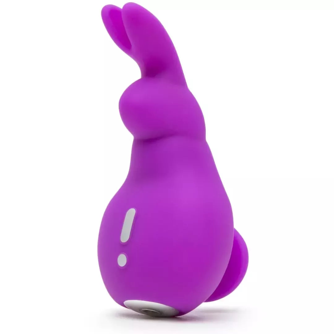 Happy Rabbit Mini Ears Intimate Vibe violetinis įkraunamas silikoninis 11,4 cm vibratorius