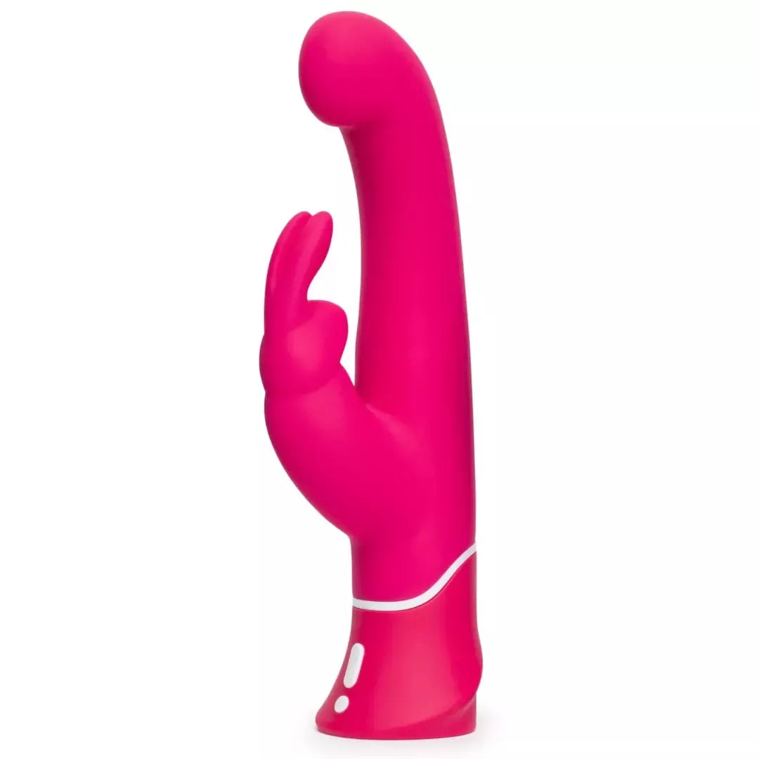 Happy Rabbit rožinis G-taško vibratorius, atsparus vandeniui, įkraunamas USB
