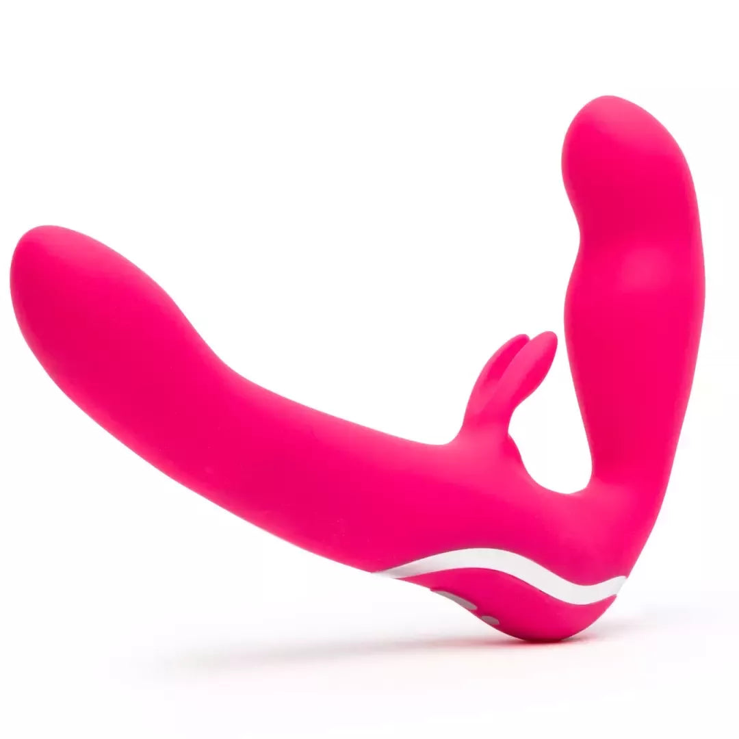 Happy Rabbit Strapless Intimate System rožinis, 15 režimų, silikoninis, USB