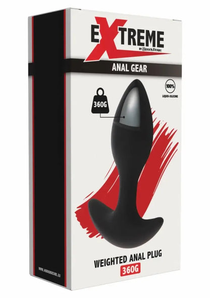 Hidden Desire Extreme Weighted Anal Plug 360g silikoninis kamštis su saugiu pagrindu