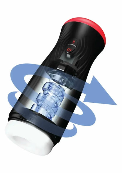 HIDDEN DESIRE Fusion X Vortex Thrust intymus masažuoklis, besisukantis, USB, IPX6