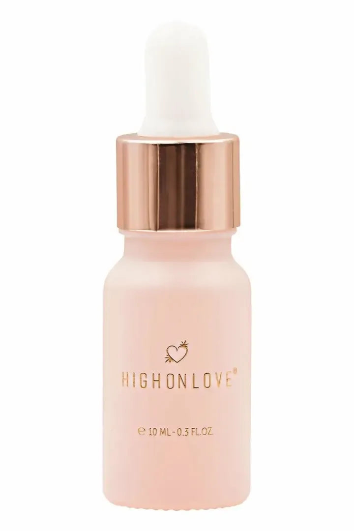 HighOnLove Mini Sensual Stimulating Oil 10 ml – jaudinantis aliejus su kanapių sėklų aliejumi, kelioninis dydis