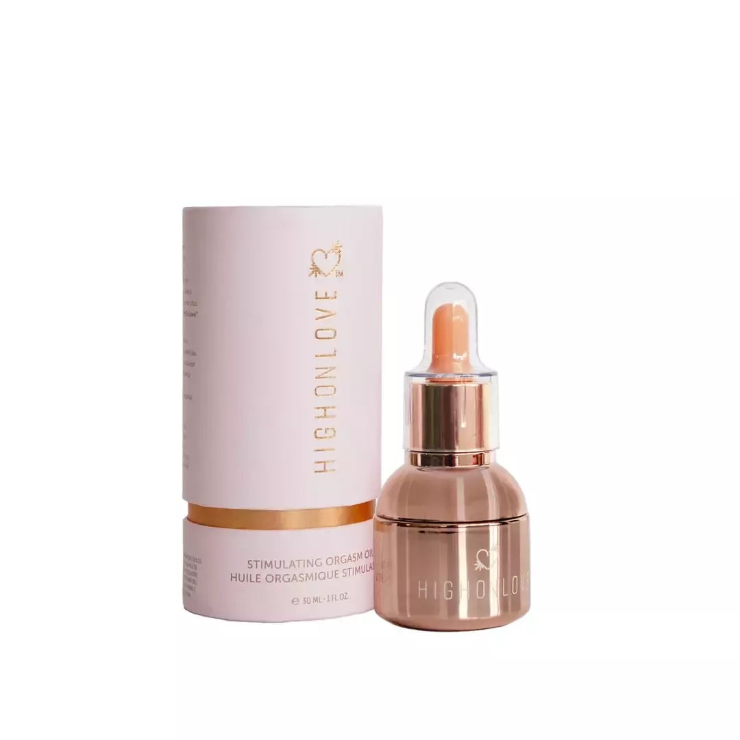 HighOnLove Stimulating Intimate Oil 30ml – raminantis kanapių sėklų aliejus, natūrali priežiūra