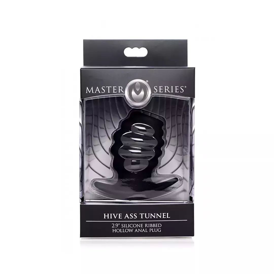 HIVE Small Silicone Tunnel Plug – briaunotas, tuščiaviduris, anatominės formos