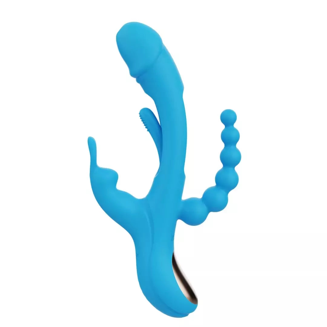 HoneyPlayBox Trilux Kinky Finger Blue daugiafunkcė intymi sistema
