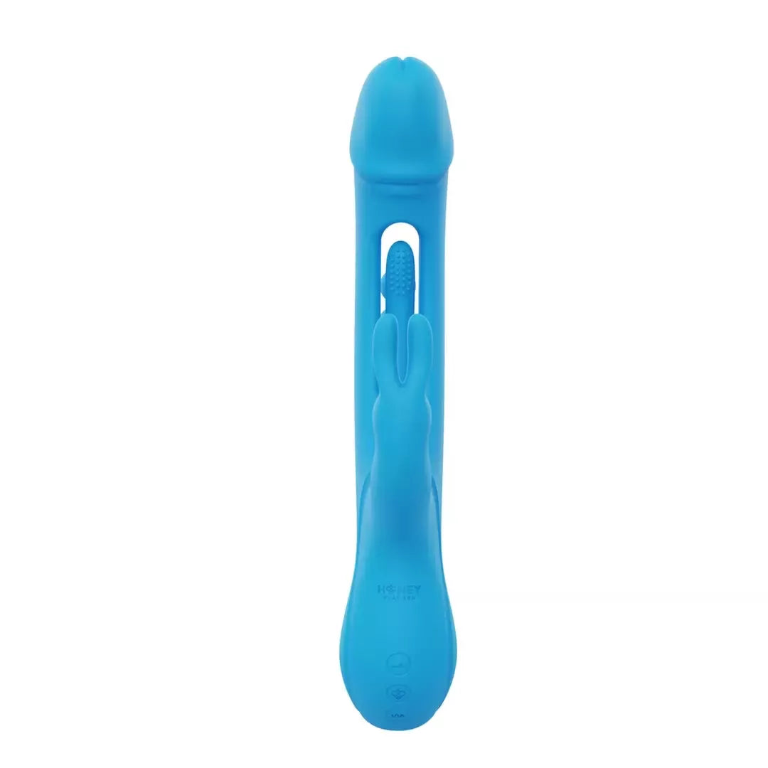 HoneyPlayBox Trilux Kinky Finger Blue daugiafunkcė intymi sistema