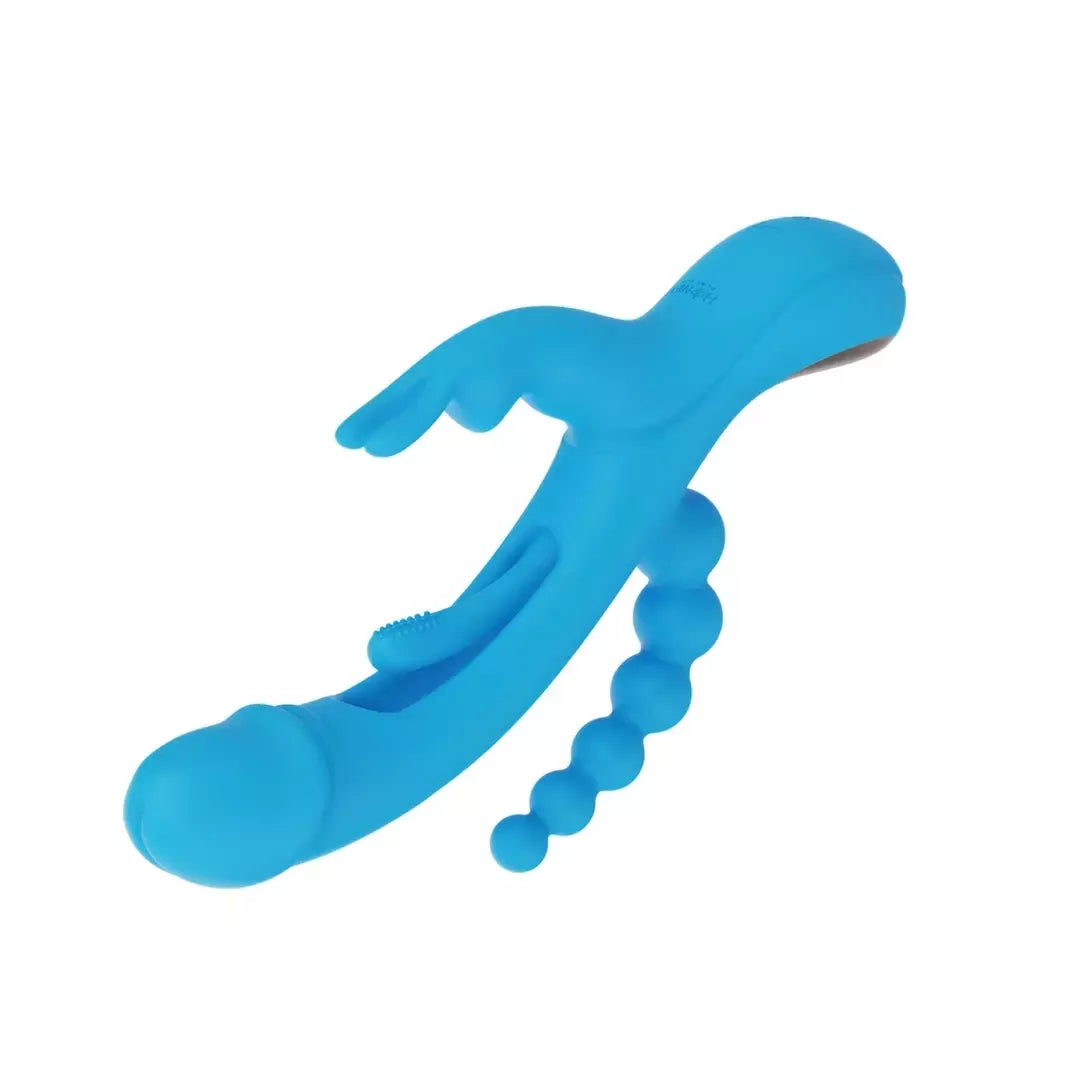HoneyPlayBox Trilux Kinky Finger Blue daugiafunkcė intymi sistema