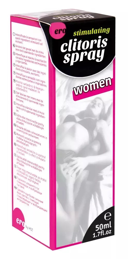HOT Clitoris Spray 50ml – stimuliuojanti intymios priežiūros formulė