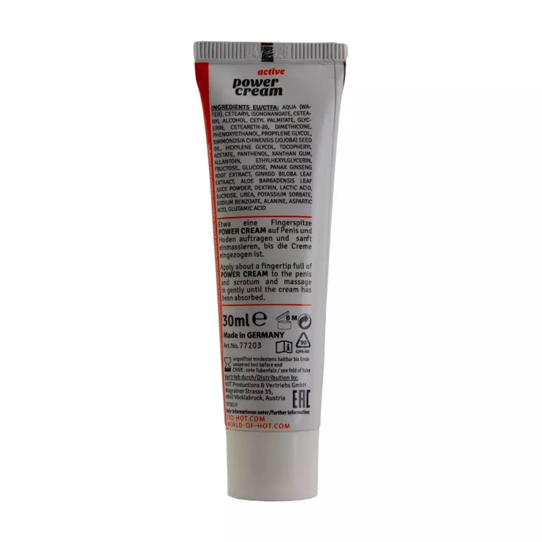HOT Ero Power Cream Active for Men 30 ml – energizuojanti formulė