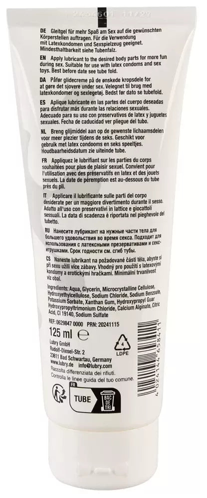 HOT GP Sensual Fluid 125ml vandens pagrindo veganiškas skaidrus gelis