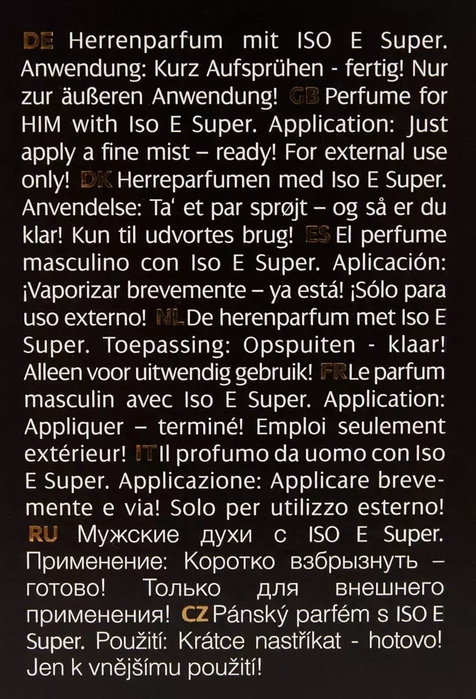 HOT P6 vyrų kvepalai su ISO E SUPER – 30 ml purškiamas buteliukas