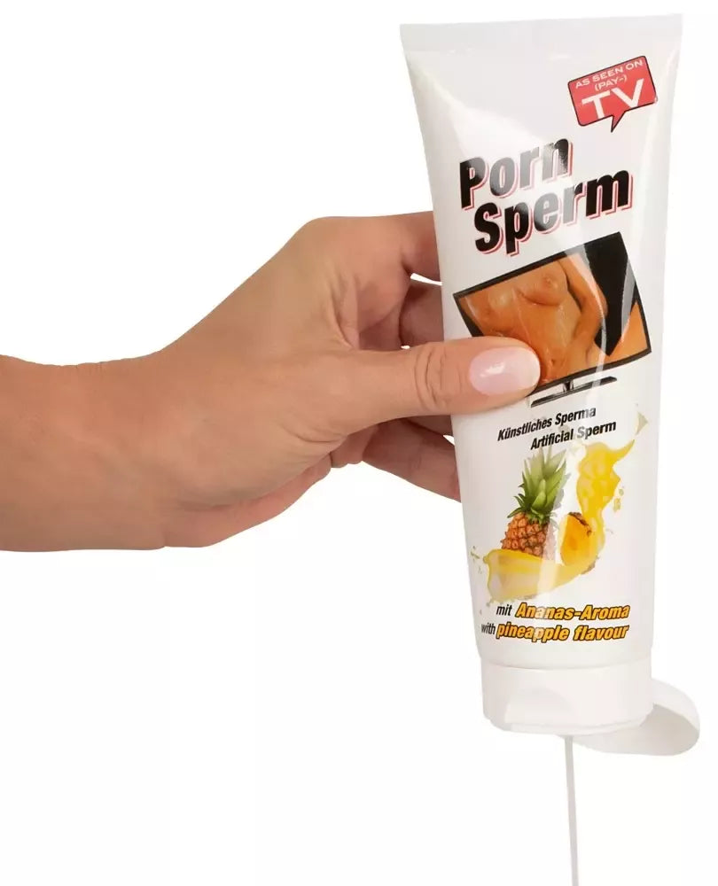 HOT Porn Sperm Pineapple 250 ml vandens pagrindo gelis su ananasų aromatu