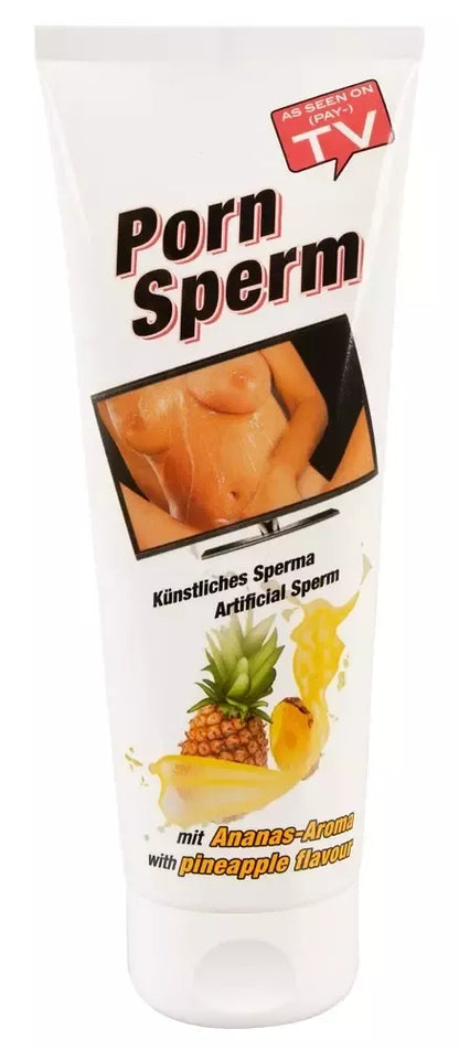 HOT Porn Sperm Pineapple 250 ml vandens pagrindo gelis su ananasų aromatu