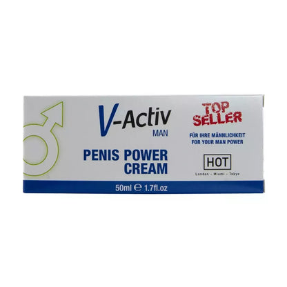 HOT V-Activ Men Power Cream 50ml – energizuojanti kasdienės priežiūros priemonė