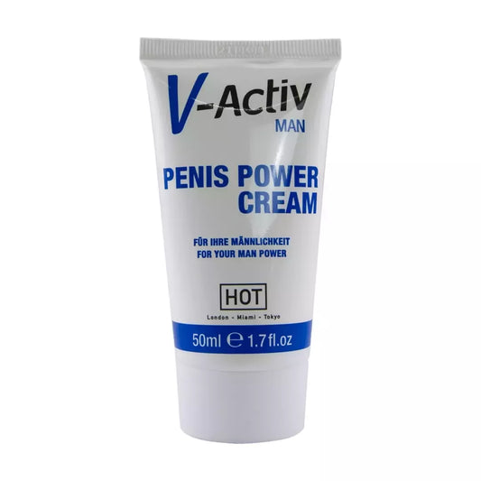 HOT V-Activ Men Power Cream 50ml – energizuojanti kasdienės priežiūros priemonė