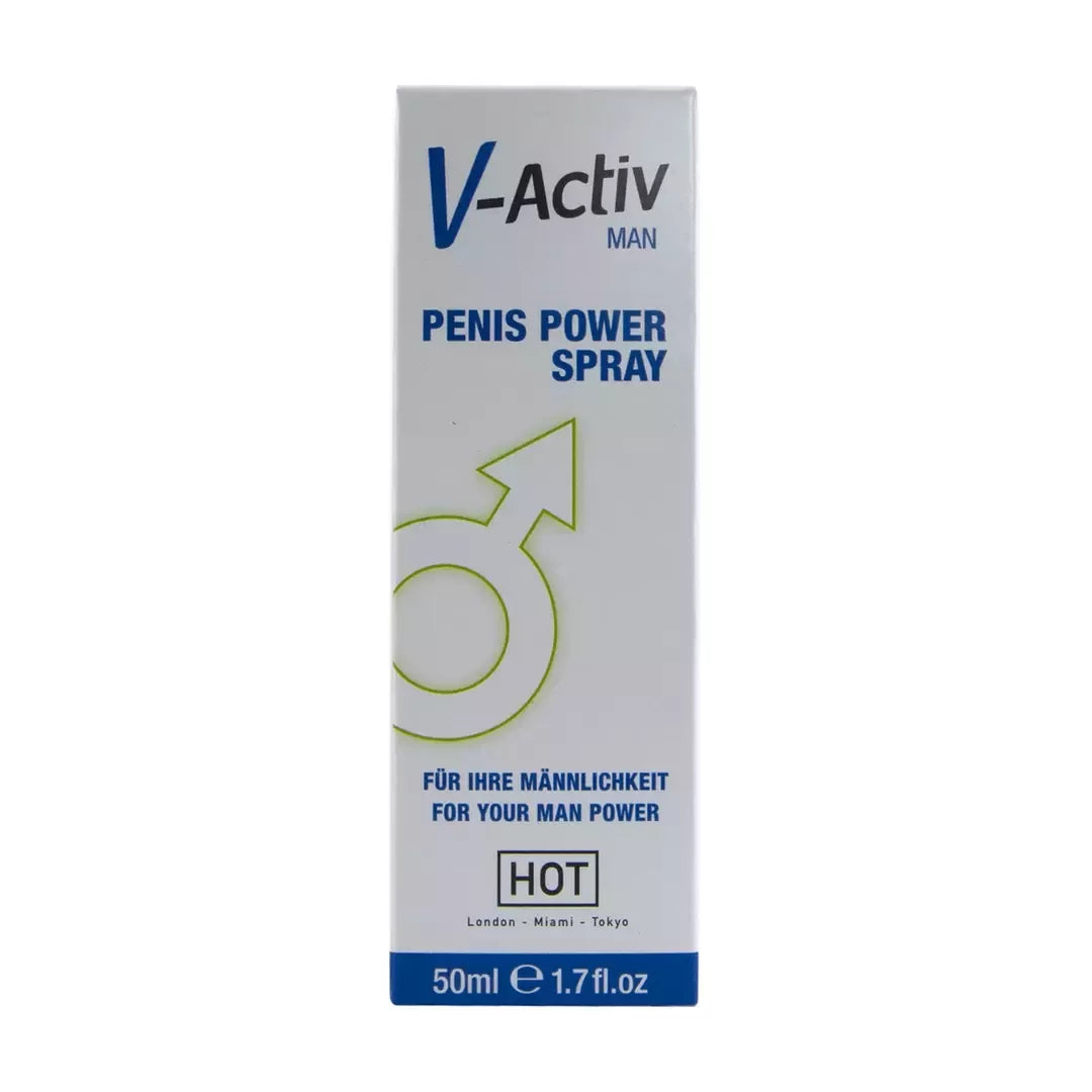 HOT V-Activ Power purškiklis vyrams, 50 ml, su ginkmedžio ekstraktu