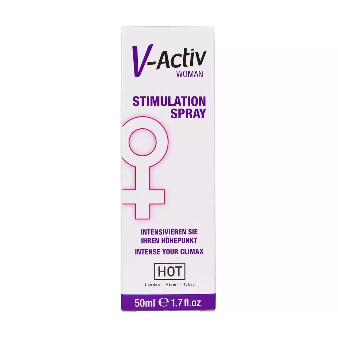 HOT V-Activ stimuliuojantis intymios higienos purškiklis moterims 50 ml