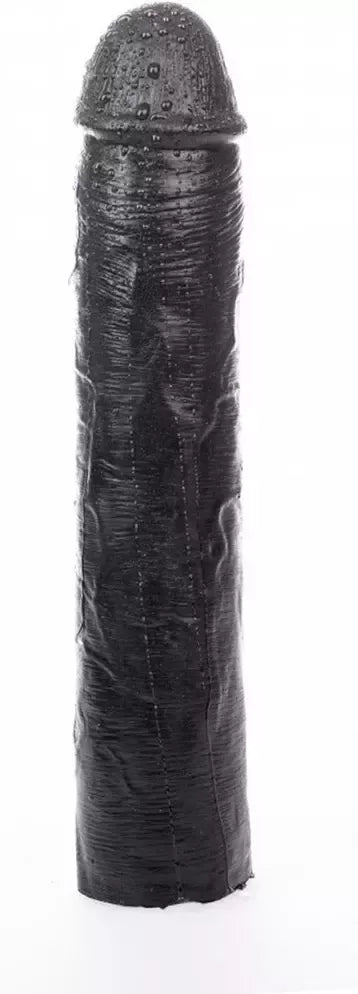 Hung System Benny 25,5 cm intymus prietaisas su siurbtuku, juodas