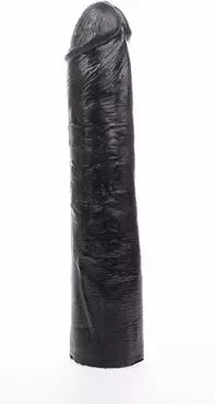 Hung System Benny 25,5 cm intymus prietaisas su siurbtuku, juodas