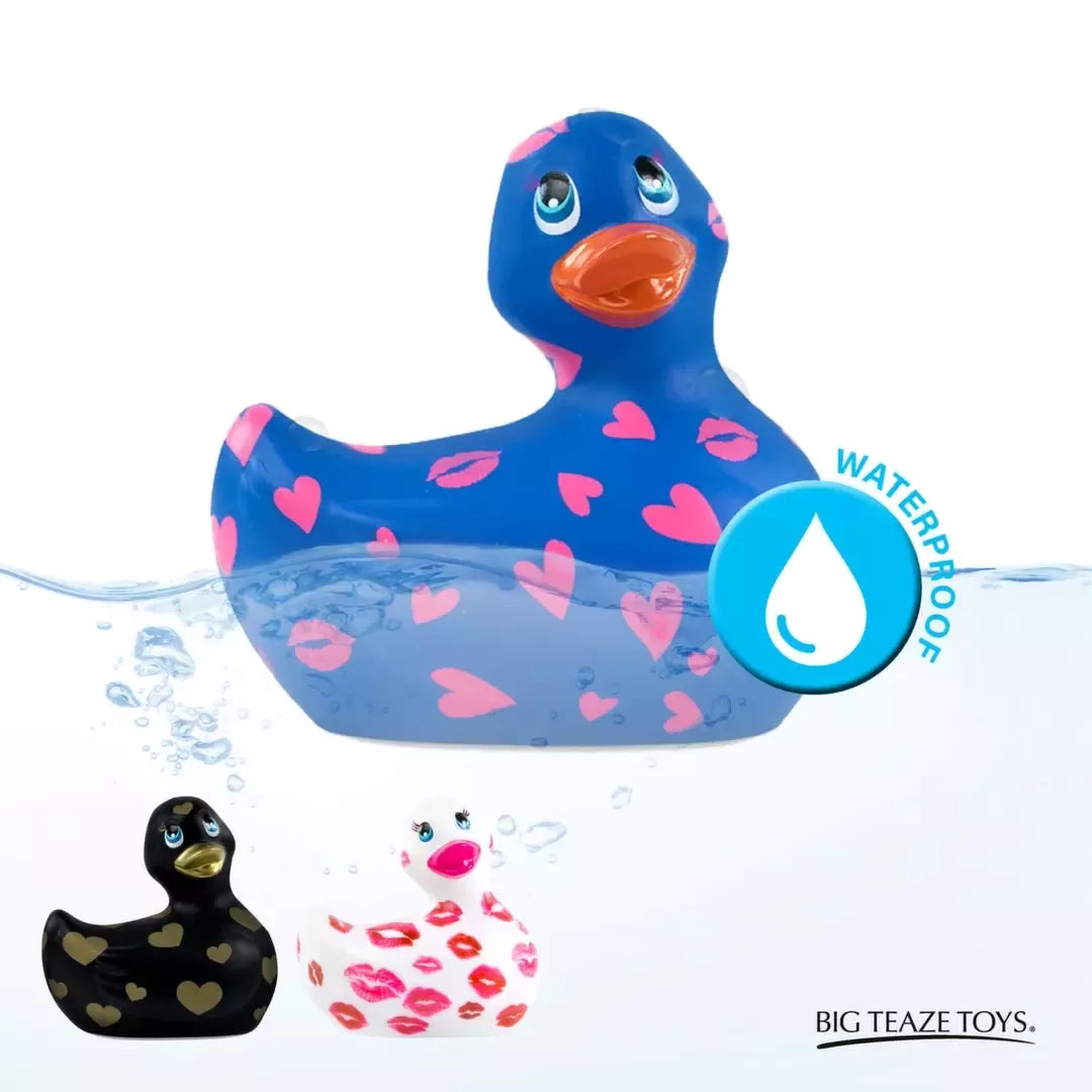 I Rub My Duckie 2.0 Romance masažinis ančiukas, violetinės ir rožinės spalvos, atsparus vandeniui