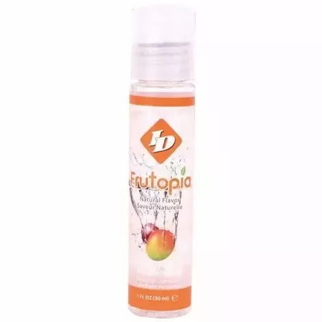 ID Frutopia Mango vandens pagrindo lubrikantas 30 ml – veganiškas, be cukraus