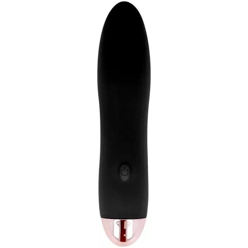 Įkraunamas silikoninis vibratorius Dolce Vita Four Black, 7 režimai, 13 cm