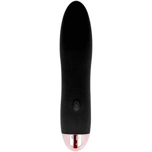 Įkraunamas silikoninis vibratorius Dolce Vita Four Black, 7 režimai, 13 cm