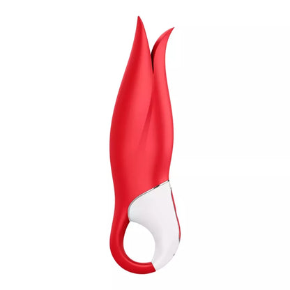 Įkraunamas stimuliacijos prietaisas Satisfyer Power Flower, raudonas silikonas