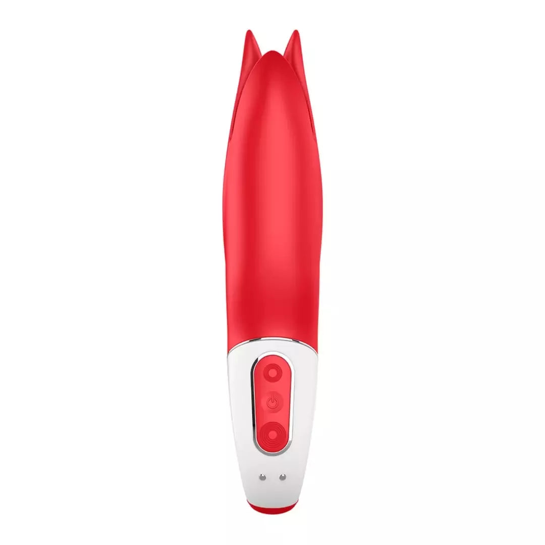 Įkraunamas stimuliacijos prietaisas Satisfyer Power Flower, raudonas silikonas