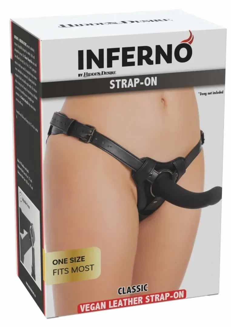 INFERNO by HIDDEN DESIRE Classic Strap-On reguliuojami dirželiai iš PU odos