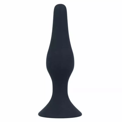 Intense Anal Level 3 silikoninis analinis kamštis 12,5 cm juodas – pažangus modelis