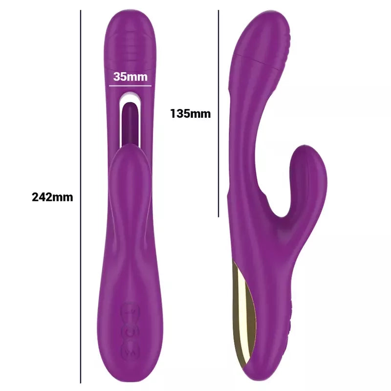 INTENSE Apolo įkraunamas vibruojantis prietaisas, violetinis, 7 režimai, atsparus vandeniui