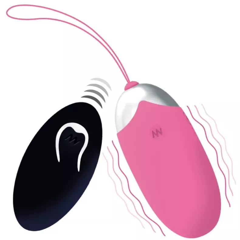INTENSE Flippy II nuotoliniu būdu valdomas vibracinis kiaušinis, rožinis, 12 režimų, USB