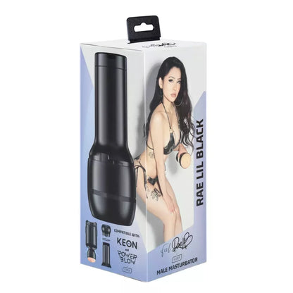 Interaktyvi mova KIIROO Feel Rae Lil Black – anatominio dizaino TPE