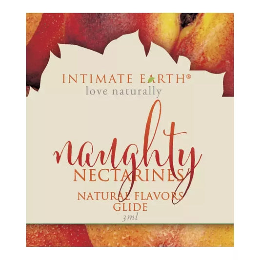Intimate Earth Glide 3 ml su natūraliu nektarinų aromatu ir stevija