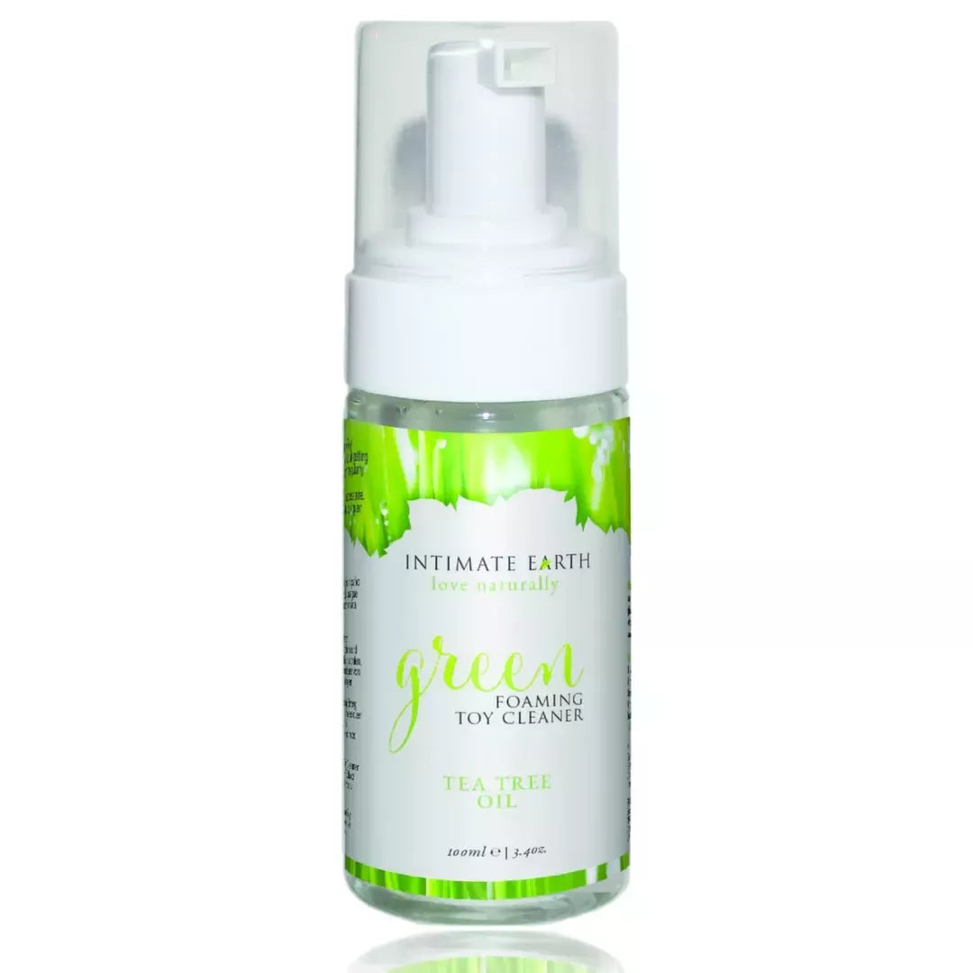 Intimate Earth Green Tea švelnios putos sekso žaisliukams valyti, 100 ml