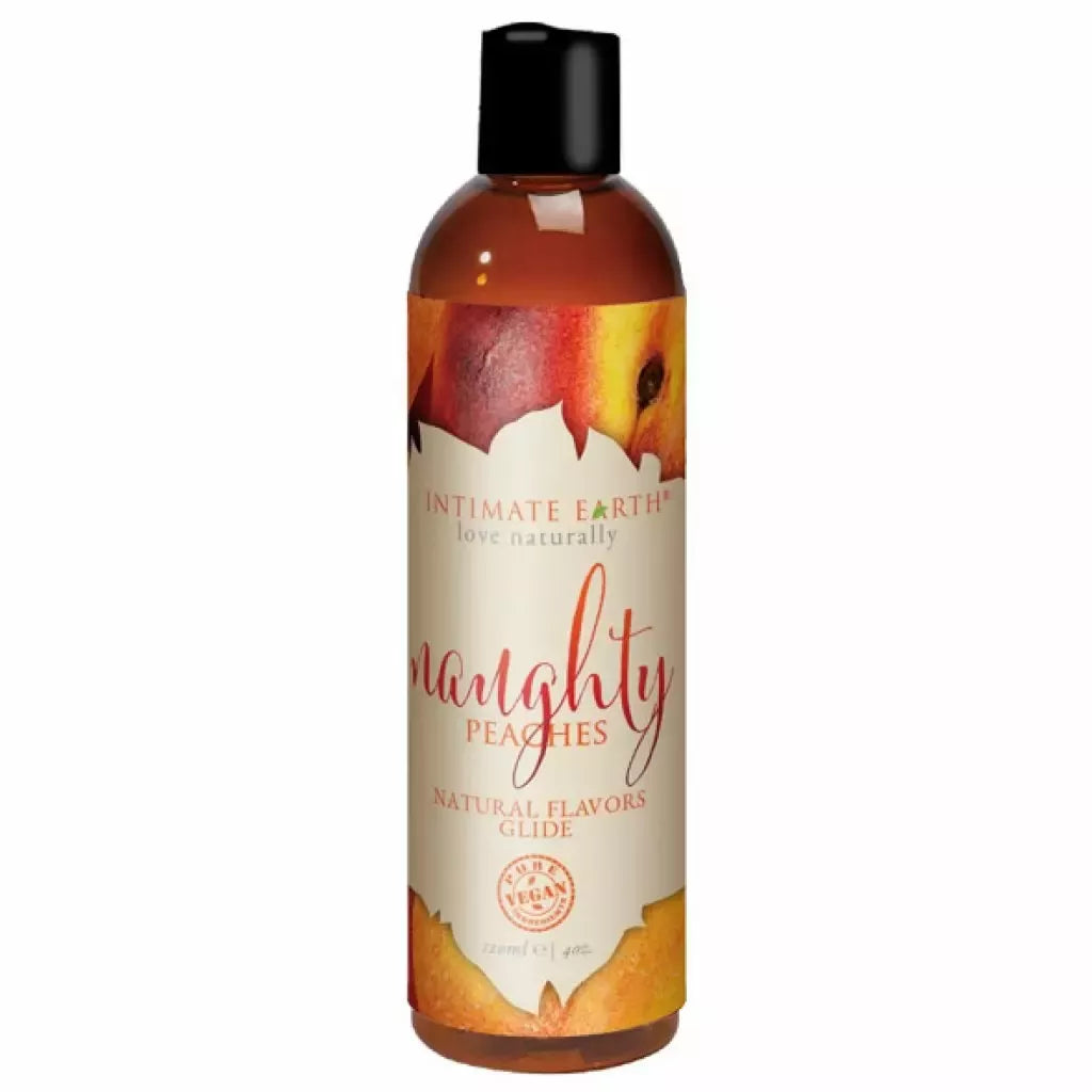 Intimate Earth Naughty Nectarines skystas lubrikantas 120 ml su natūralia formule