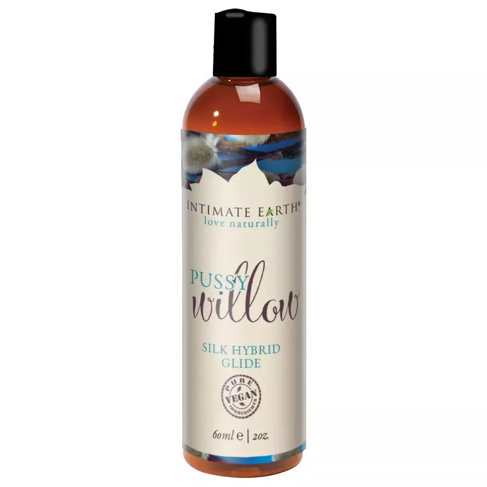Intimate Earth Pussy Willow hibridinis lubrikantas 60ml – vandens ir silikono mišinys