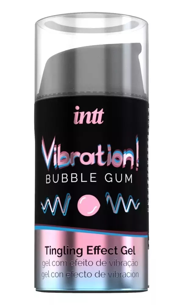 intt Vibration Bubble Gum Effect Gel 15 ml – pojūčius stiprinantis gelis
