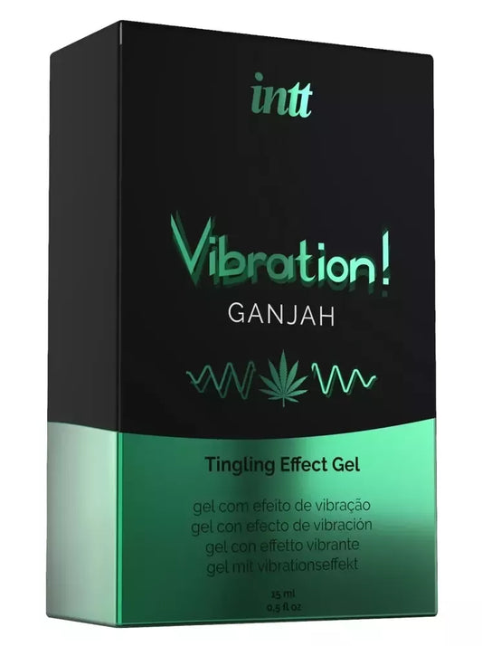 intt Vibration Ganja 15ml stimuliuojantis gelis su kanapių sėklų aliejumi
