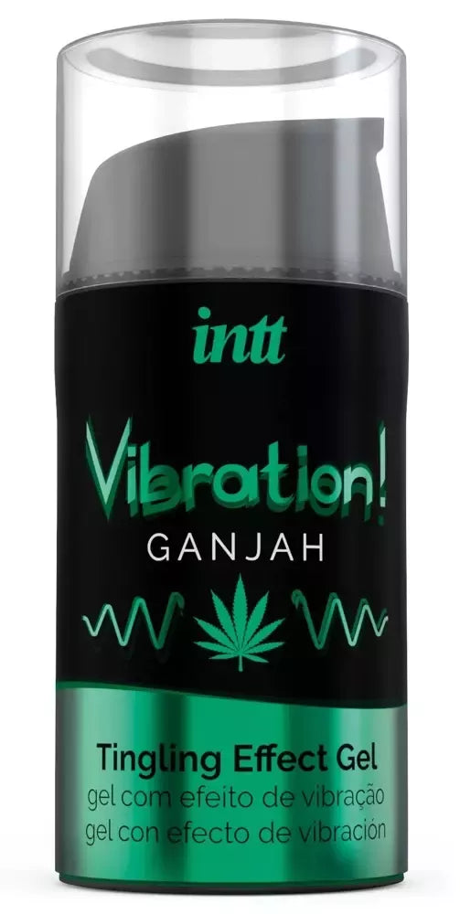 intt Vibration Ganja 15ml stimuliuojantis gelis su kanapių sėklų aliejumi